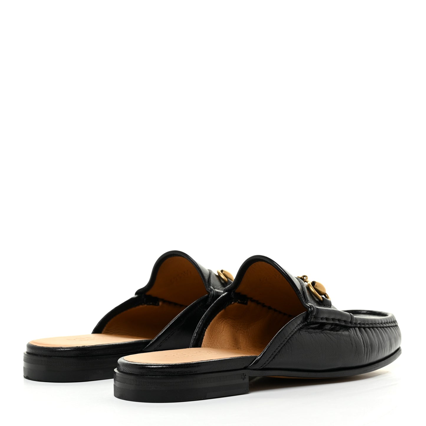 Goatskin Mens Horsebit Slippers 7.5 Black