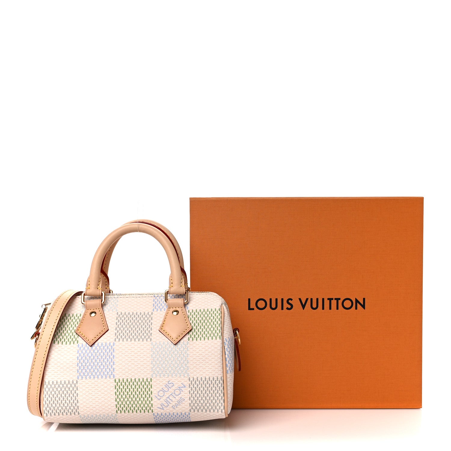 Louis Vuitton Damier Giant Speedy Bandouliere 20 Pistachio 12 of 12