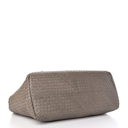 Bottega Veneta Intrecciato Light Calf Shopper Tote Khaki Brown 4 of 11