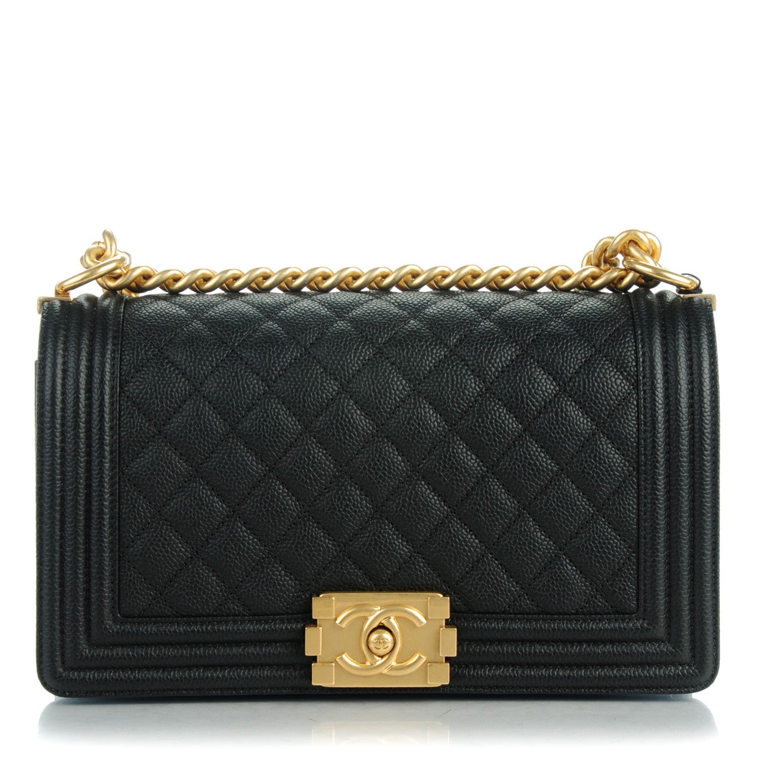 Chanel Caviar Quilted Medium Boy Flap Black 1 of 7