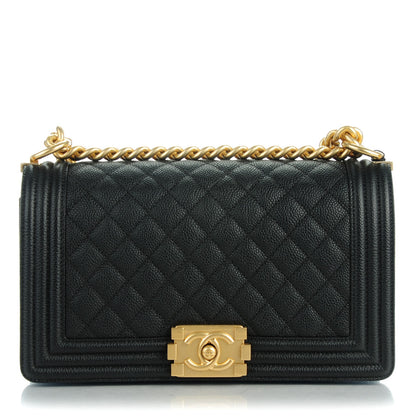 Chanel Caviar Quilted Medium Boy Flap Black 1 of 7