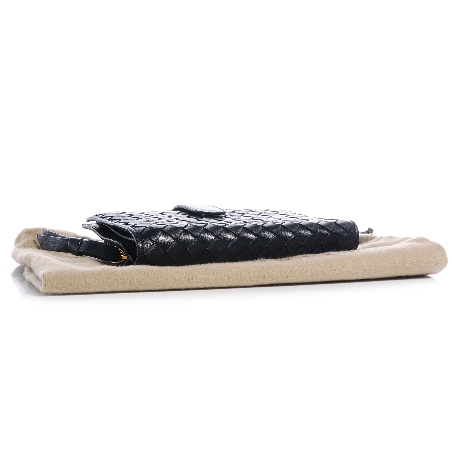 Nappa Intrecciato French Wallet Nero Black