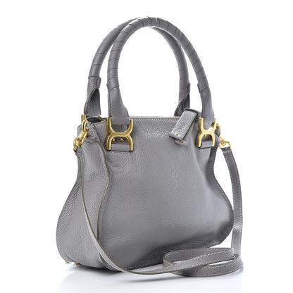 Chloe Calfskin Small Marcie Satchel Cashmere Grey 2 of 9