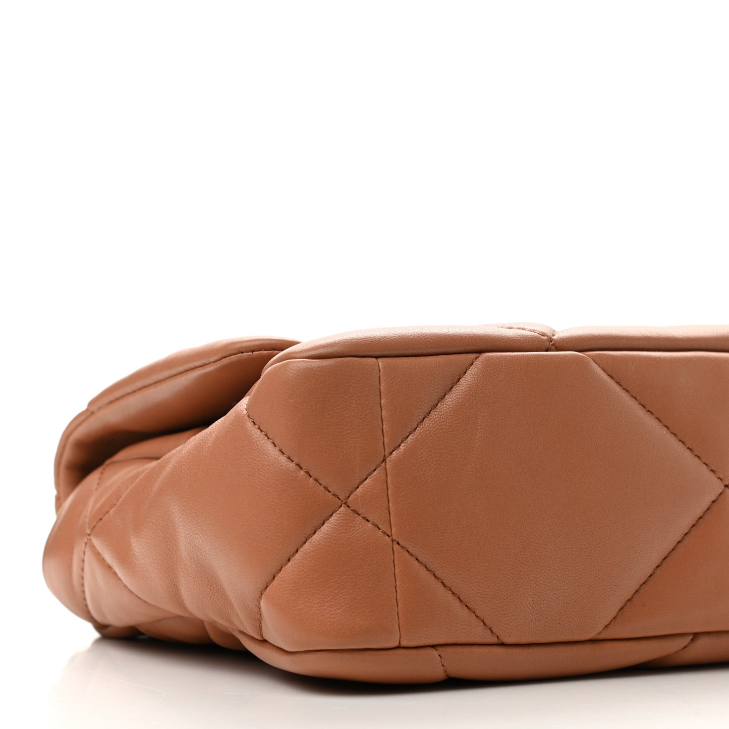 Lambskin Quilted Medium Chanel 19 Flap Brown