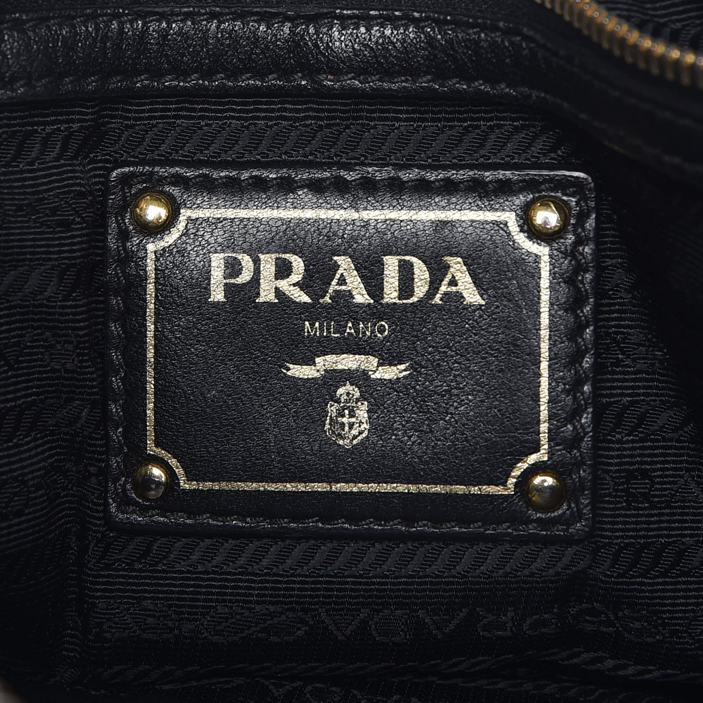Nappa Gaufre Tote Black