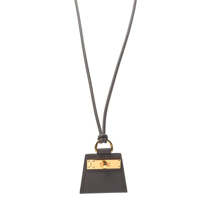 Hermes Swift Small Monpetitkelly Pendant Necklace Etain 1 of 7