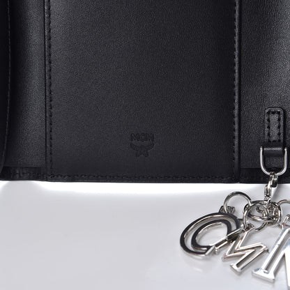 MCM Saffiano Tri-Fold Wallet Black 5 of 8