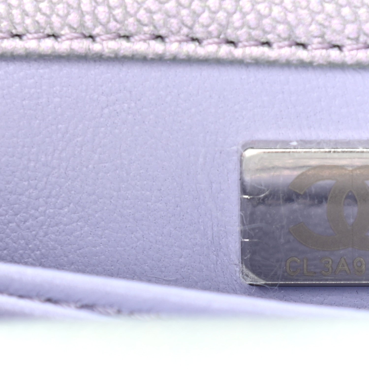 Chanel Iridescent Caviar Quilted Extra Mini Coco Handle Flap Purple 6 of 6