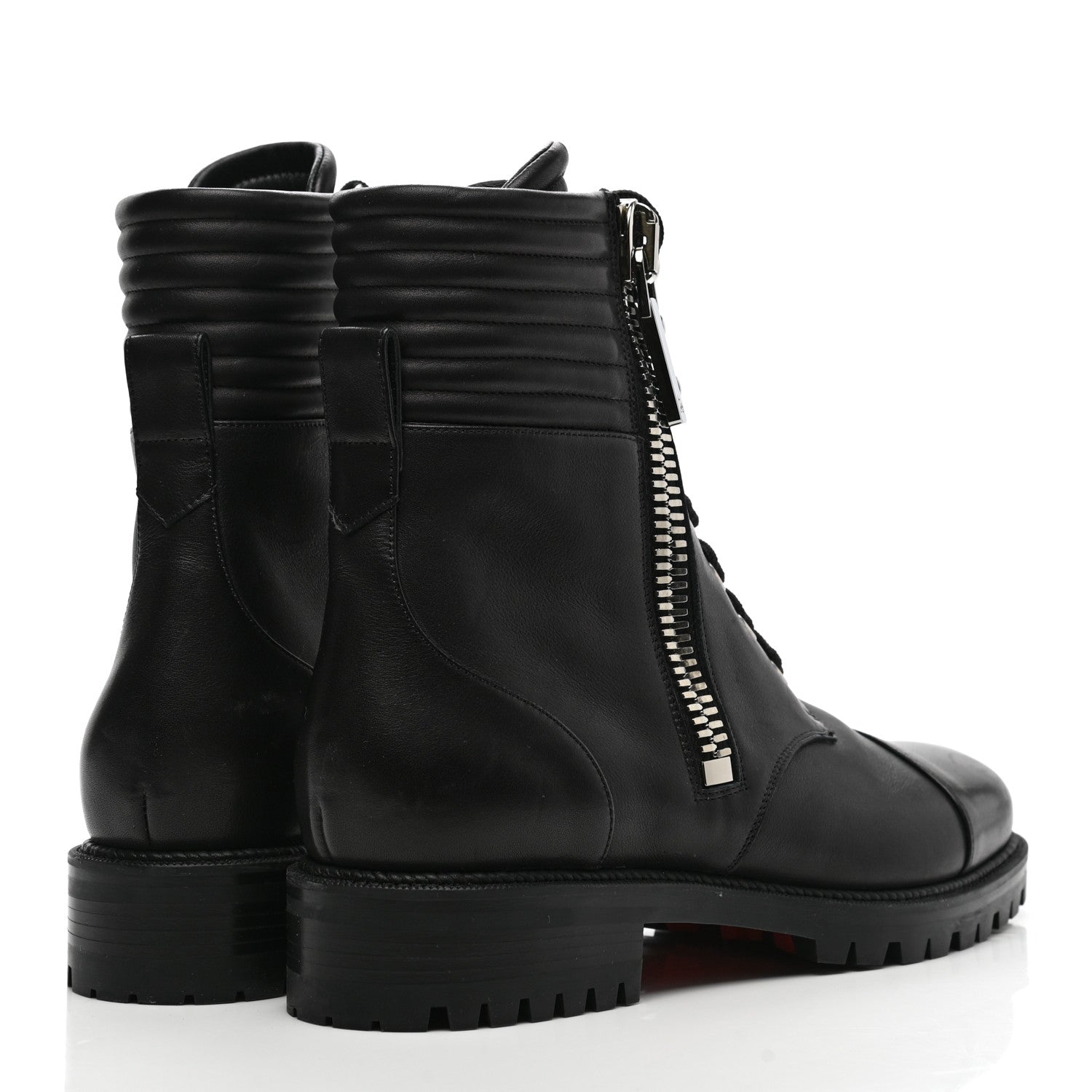 Christian Louboutin Calfskin Quilted En Hiver Boots 39.5 Black 4 of 10