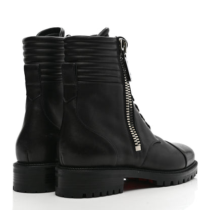 Christian Louboutin Calfskin Quilted En Hiver Boots 39.5 Black 4 of 10