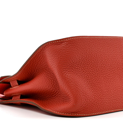 Hermes Taurillon Clemence Bi-Color Jypsiere 31 Sanguine Bougainvillea 9 of 10
