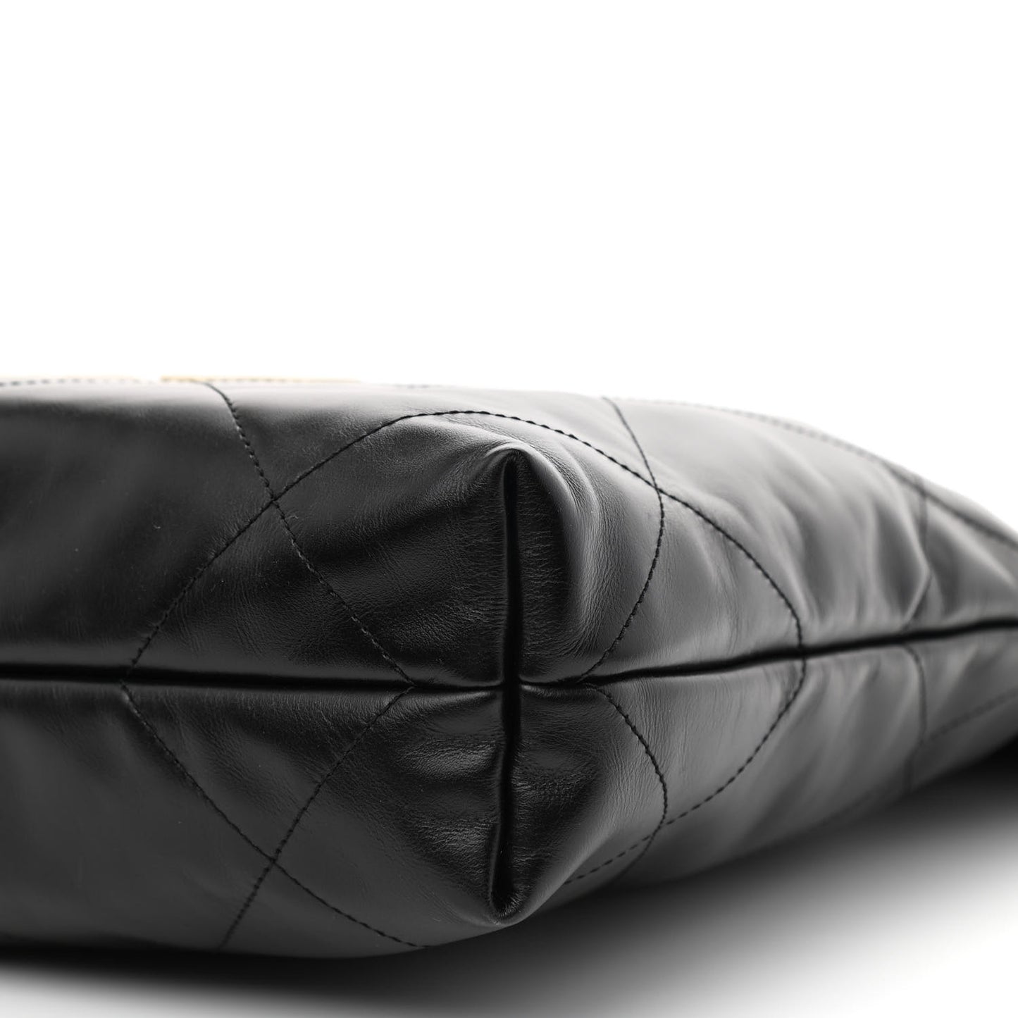 Calfskin Quilted Small Chanel 22 Black