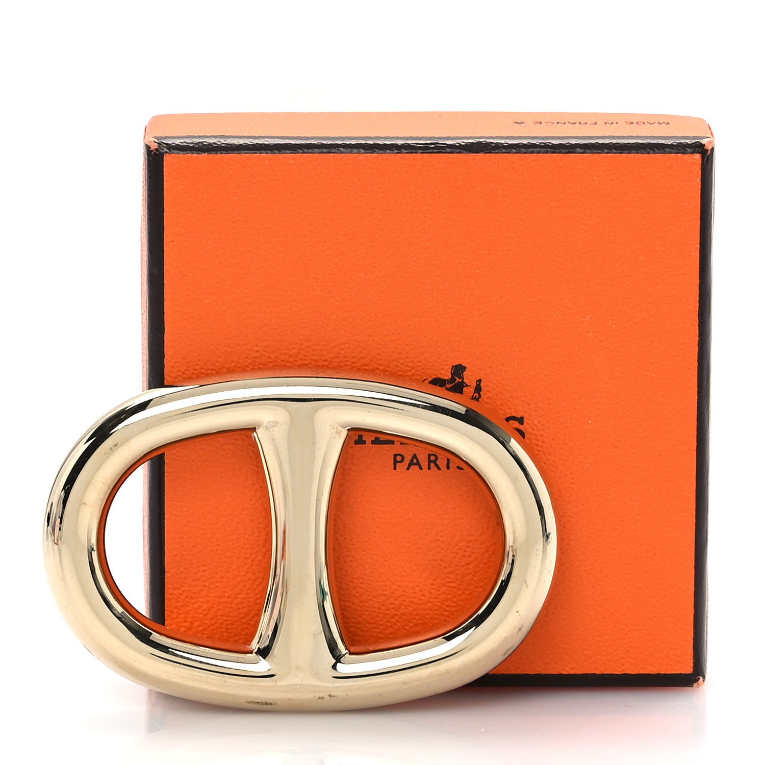Hermes Permabrass Chaine D'ancre Scarf Ring 5 of 5