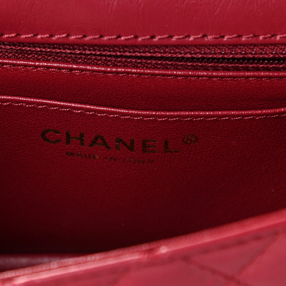 Chanel Aged Calfskin Quilted 2.55 Reissue Mini Flap Red 7 of 11