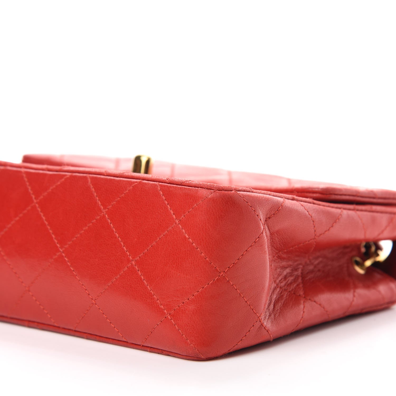 Chanel Lambskin Quilted Mini Square Flap Red 7 of 11