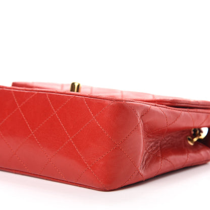 Chanel Lambskin Quilted Mini Square Flap Red 7 of 11