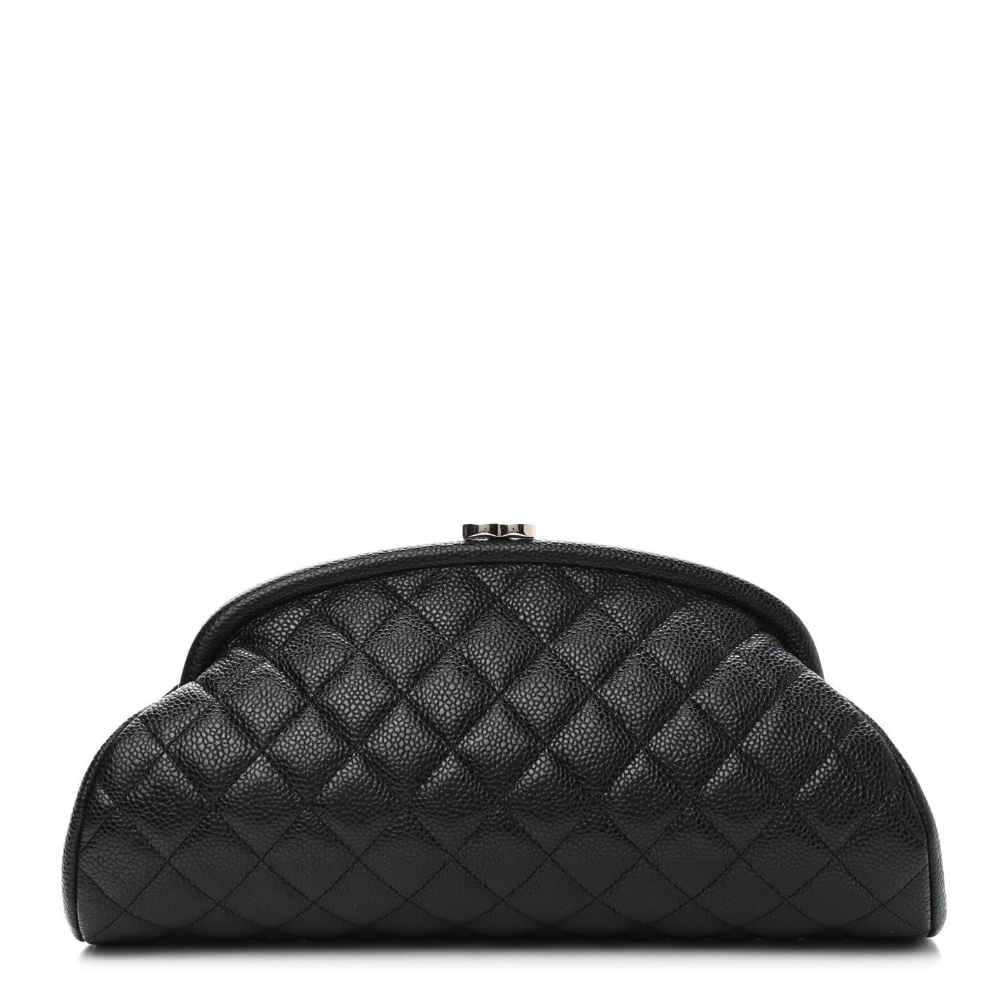 Caviar Quilted Timeless Clutch Black