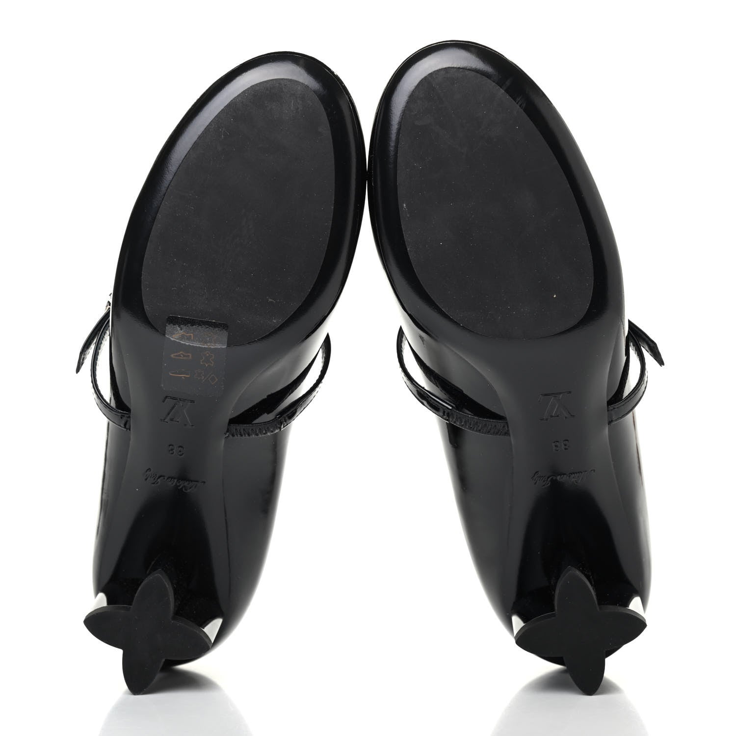 Louis Vuitton Patent Uniformes Silhouette 40mm Pumps 38 Black 4 of 4