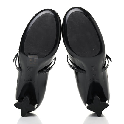 Louis Vuitton Patent Uniformes Silhouette 40mm Pumps 38 Black 4 of 4