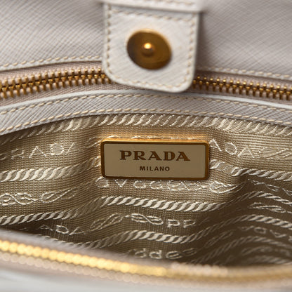 Prada Saffiano Lux Medium Tote Talco 7 of 14