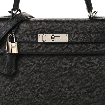 Hermes Epsom Kelly Sellier 28 Black 8 of 13