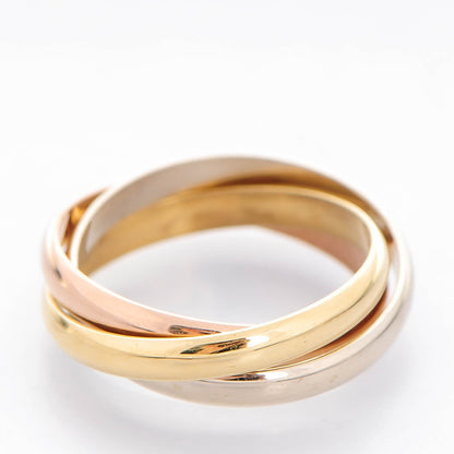 Cartier 18K Pink Yellow White Gold Small Trinity Ring 52 6 3 of 6