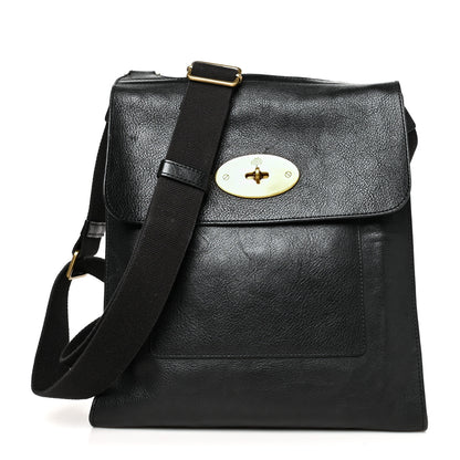 Mulberry Natural Grain Calfskin Antony Messenger Crossbody Black 1 of 10
