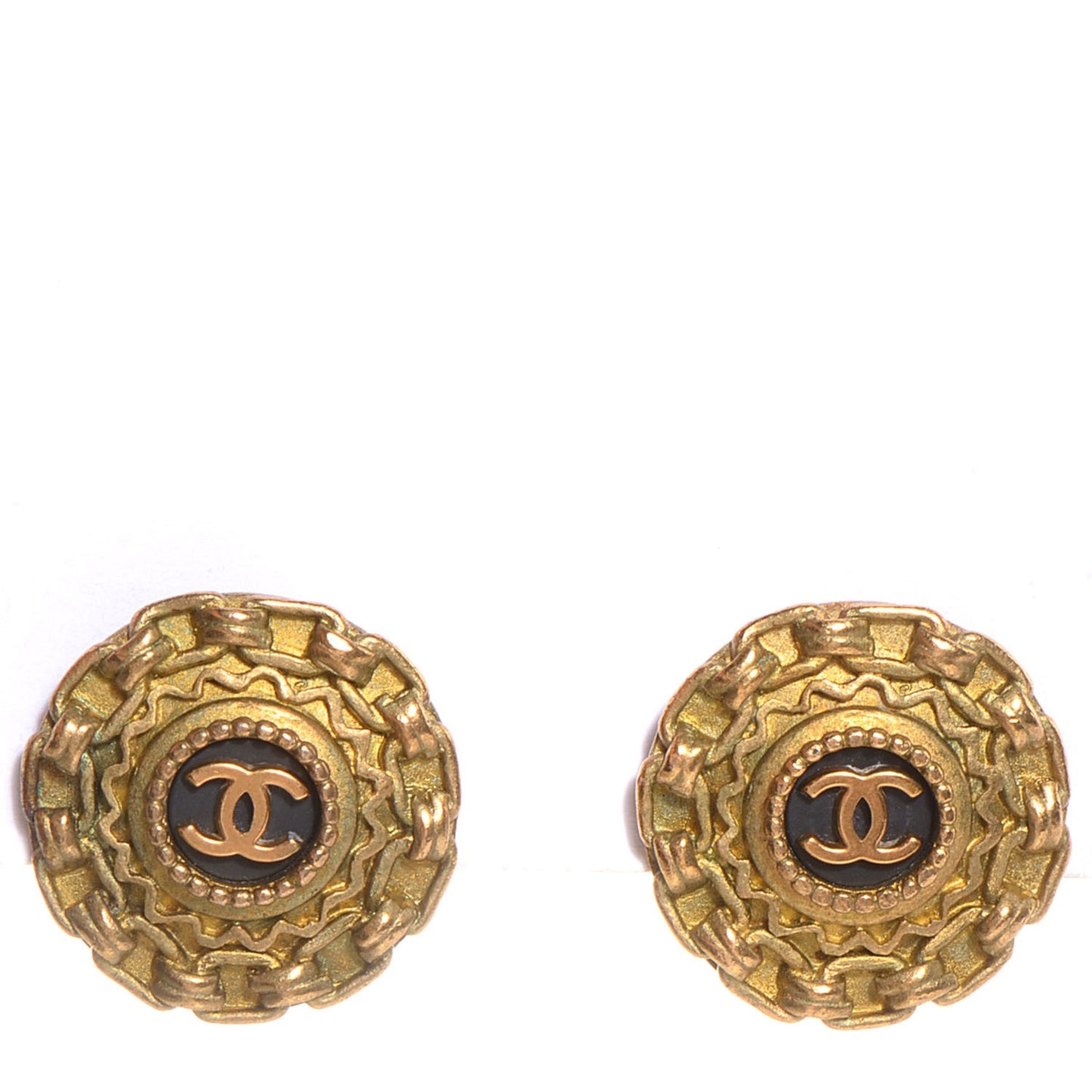 CC Clip On Earrings Gold