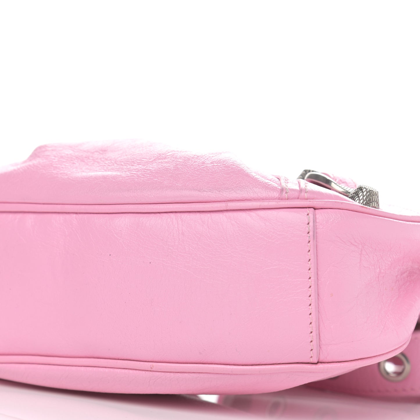 Agneau Arena Le Cagole Shoulder Bag XS Candy Pink
