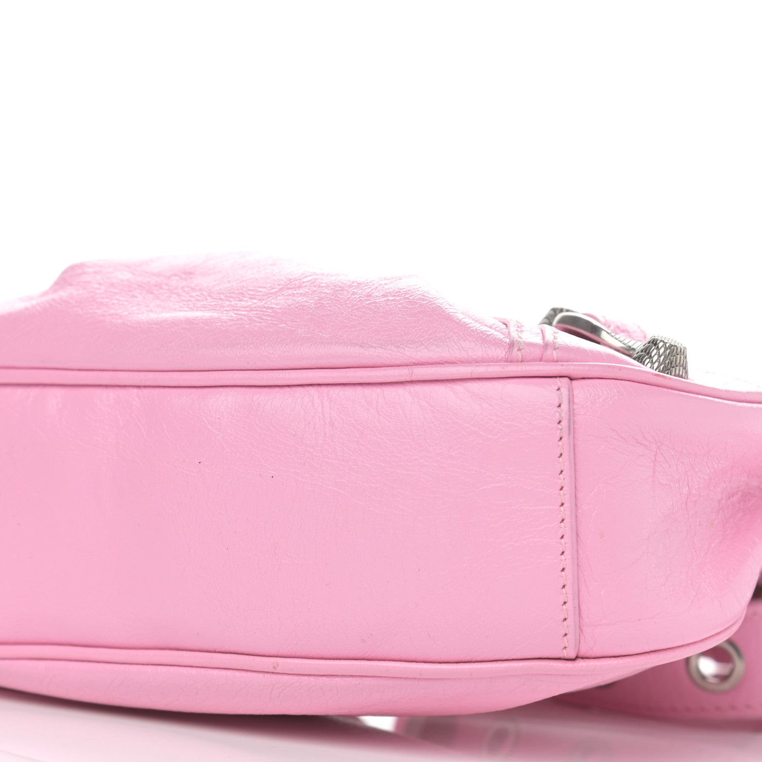 Balenciaga Agneau Arena Le Cagole Shoulder Bag XS Candy Pink 10 of 11