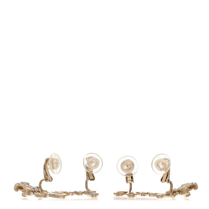 Chanel Metal Logo CC Turnlock Clip On Earrings Gold 3 of 5