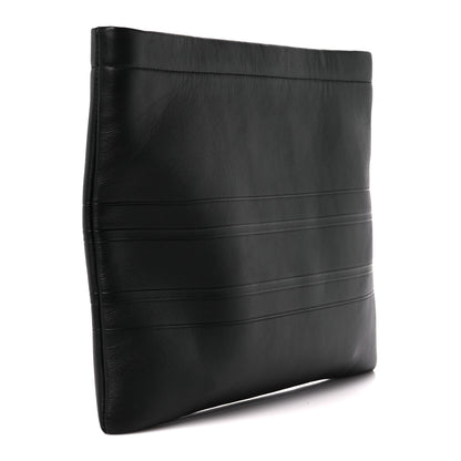 Christian Dior Calfskin Medium Diordouble Zip Pouch Black 3 of 10