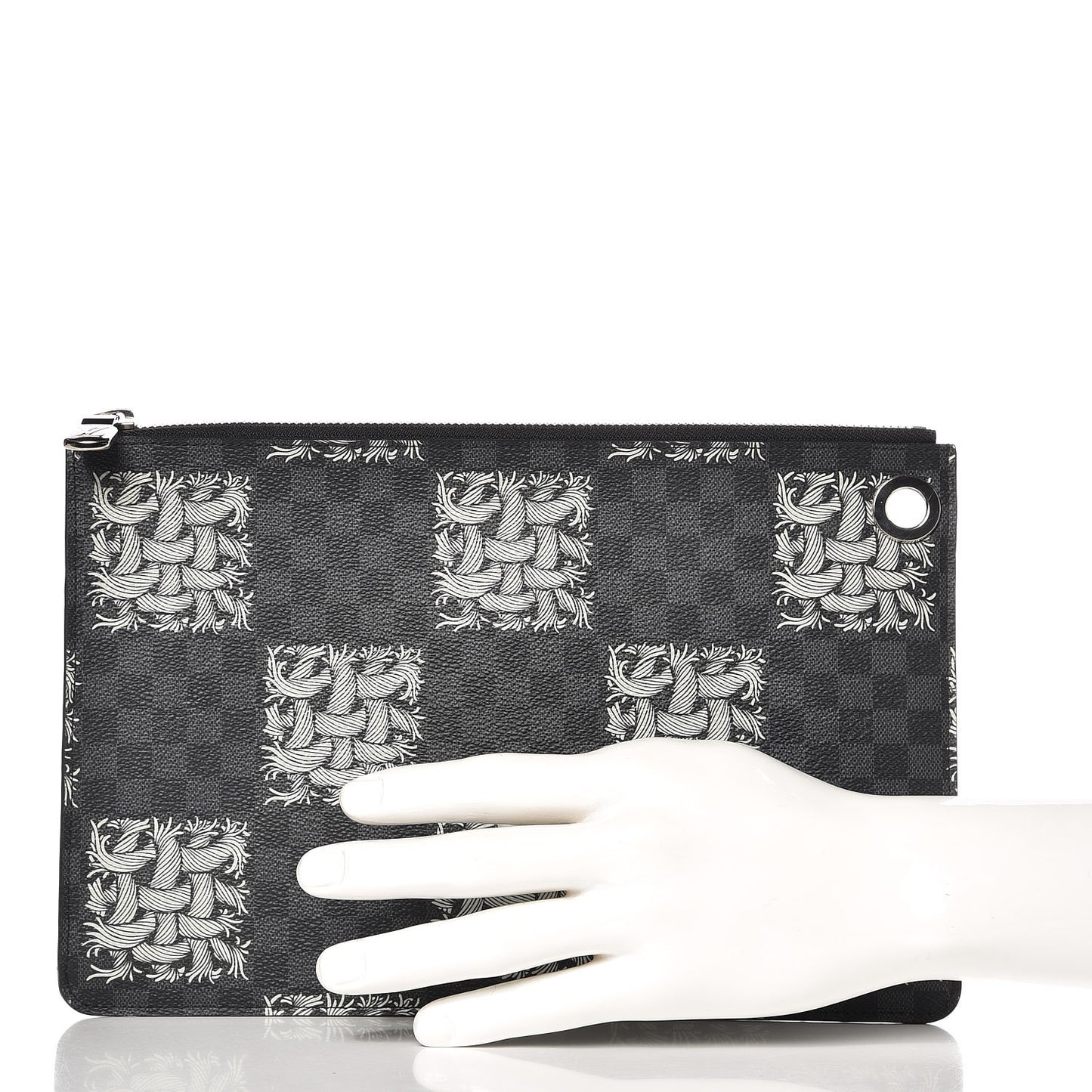 Damier Graphite Rope Pochette Jour PM White