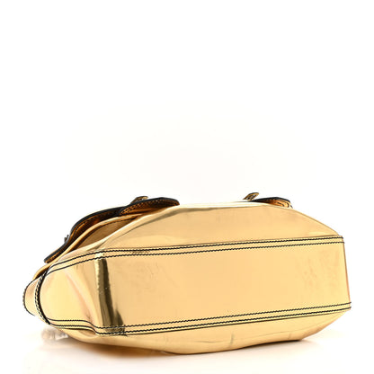 Fendi Patent Calfskin B Bag Gold 4 of 17