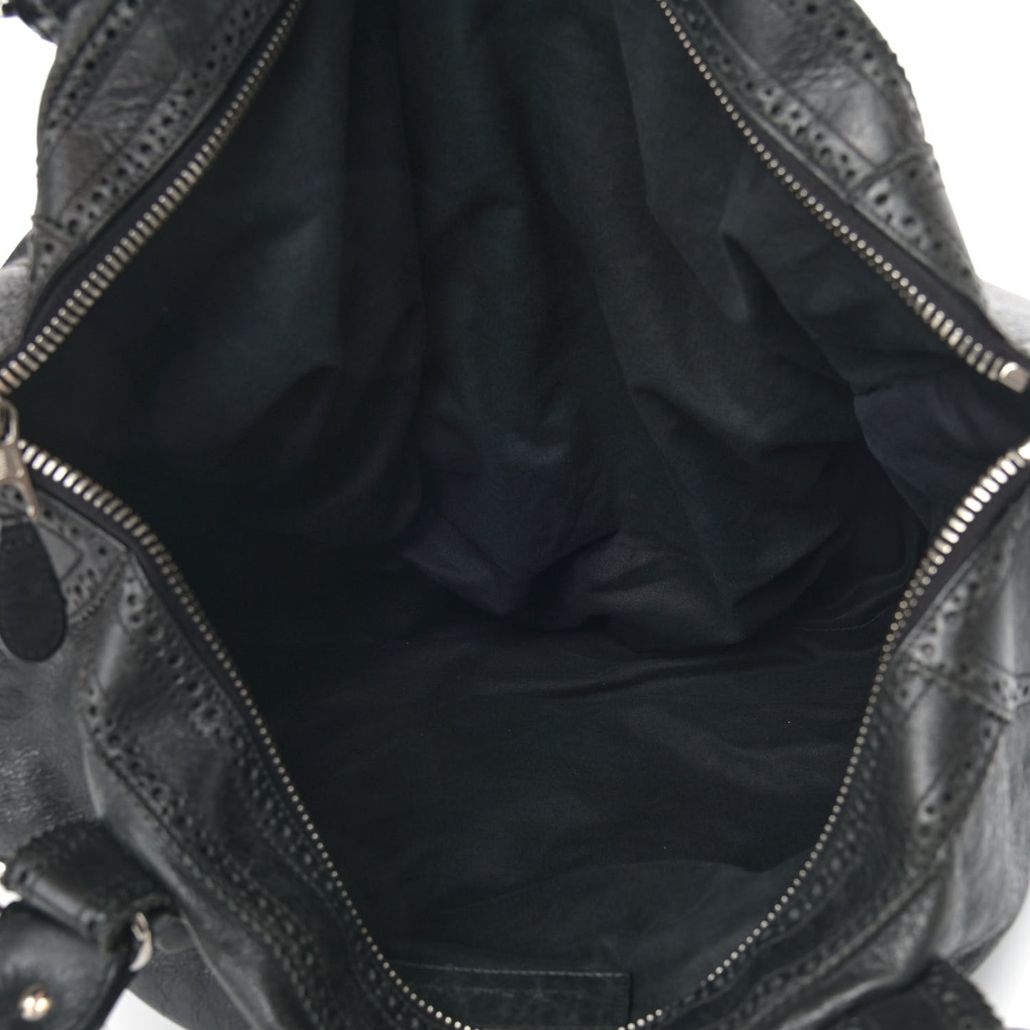 Agneau Giant Brogues Hardware Weekender Black