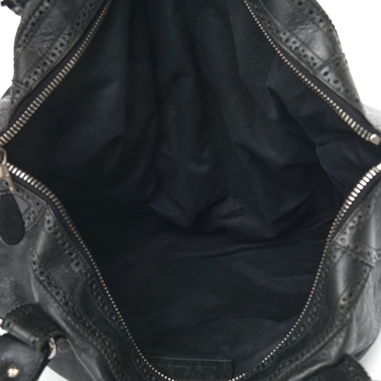 Balenciaga Agneau Giant Brogues Hardware Weekender Black 5 of 16