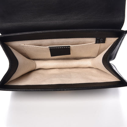 Gucci Calfskin Peony Small Chain Shoulder Bag Black 6 of 12