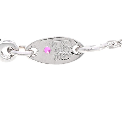 Roberto Coin 18K White Gold Three Diamond Drop Pendant Necklace 4 of 4