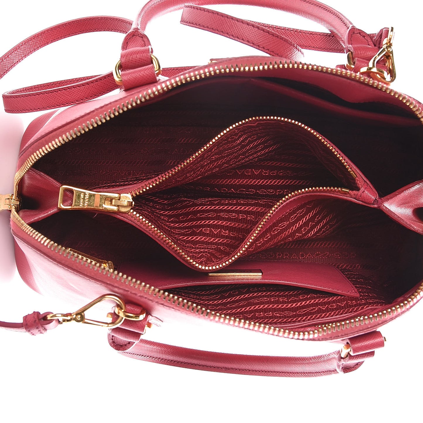 Saffiano Lux Medium Promenade Tote Peonia