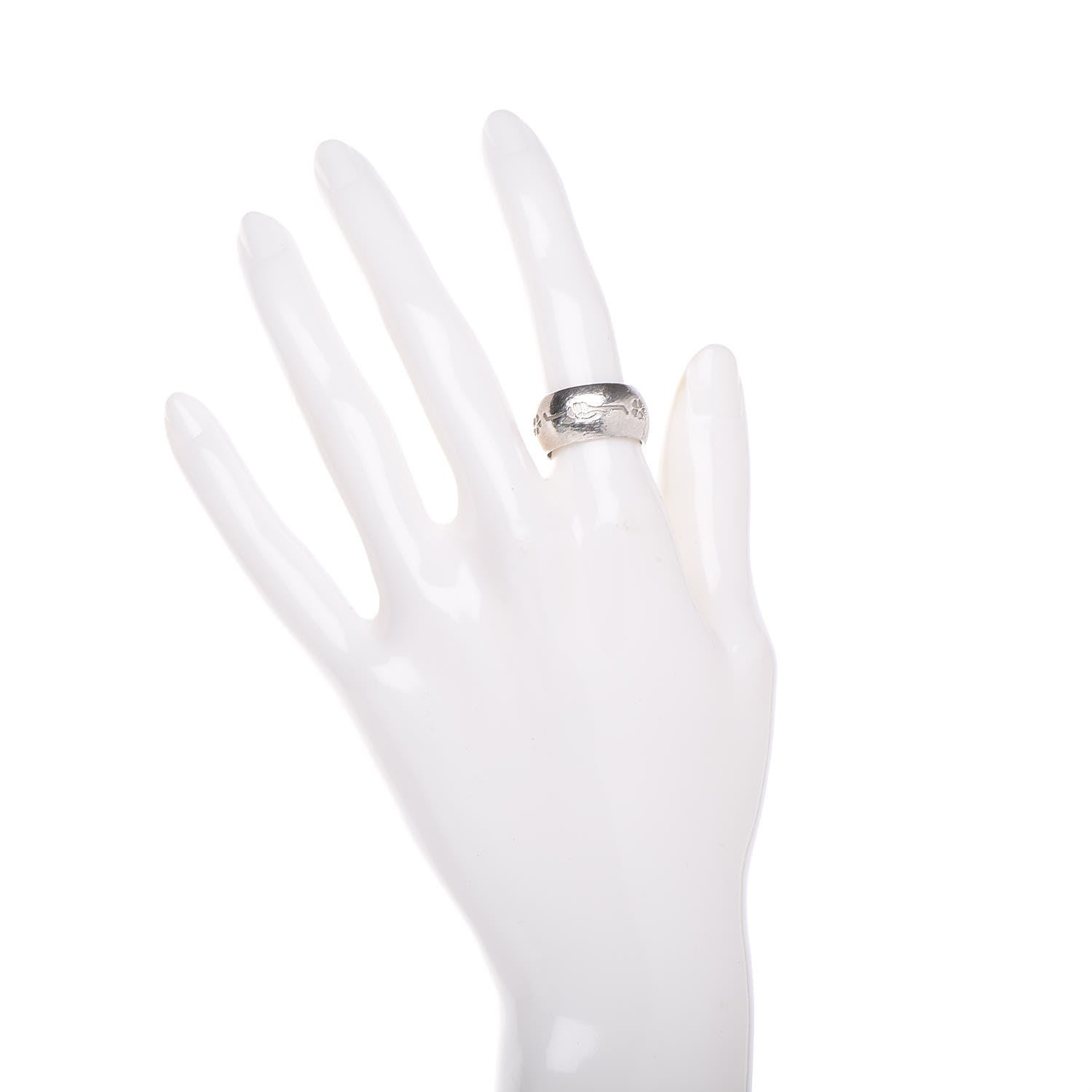 Bulgari Sterling Silver Save The Children Ring 51 5.75 2 of 6