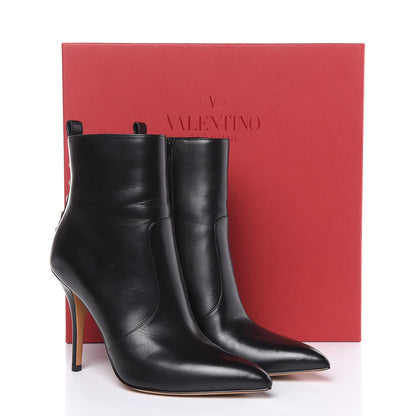 Valentino Garavani Calfskin Rockstud Ankle Booties 37 Black 8 of 10