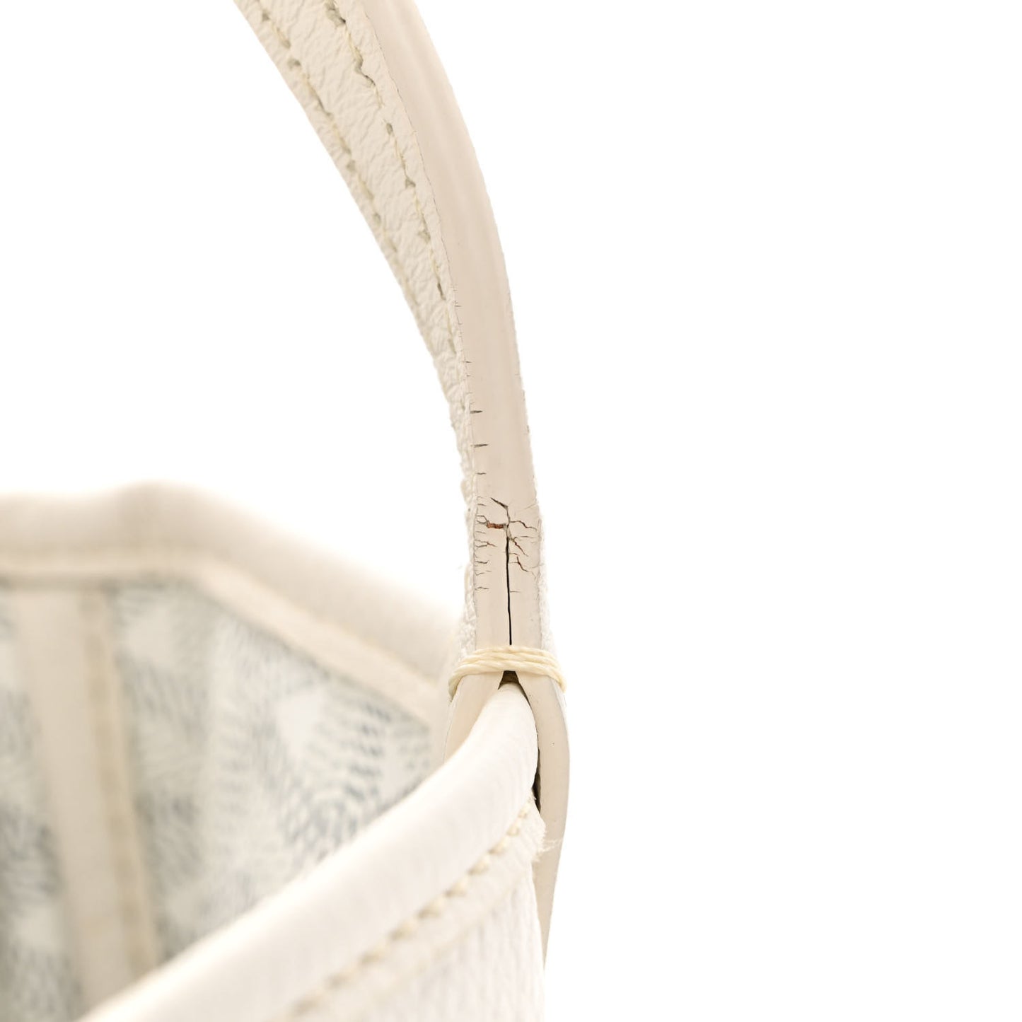 Goyardine Reversible Mini Anjou White