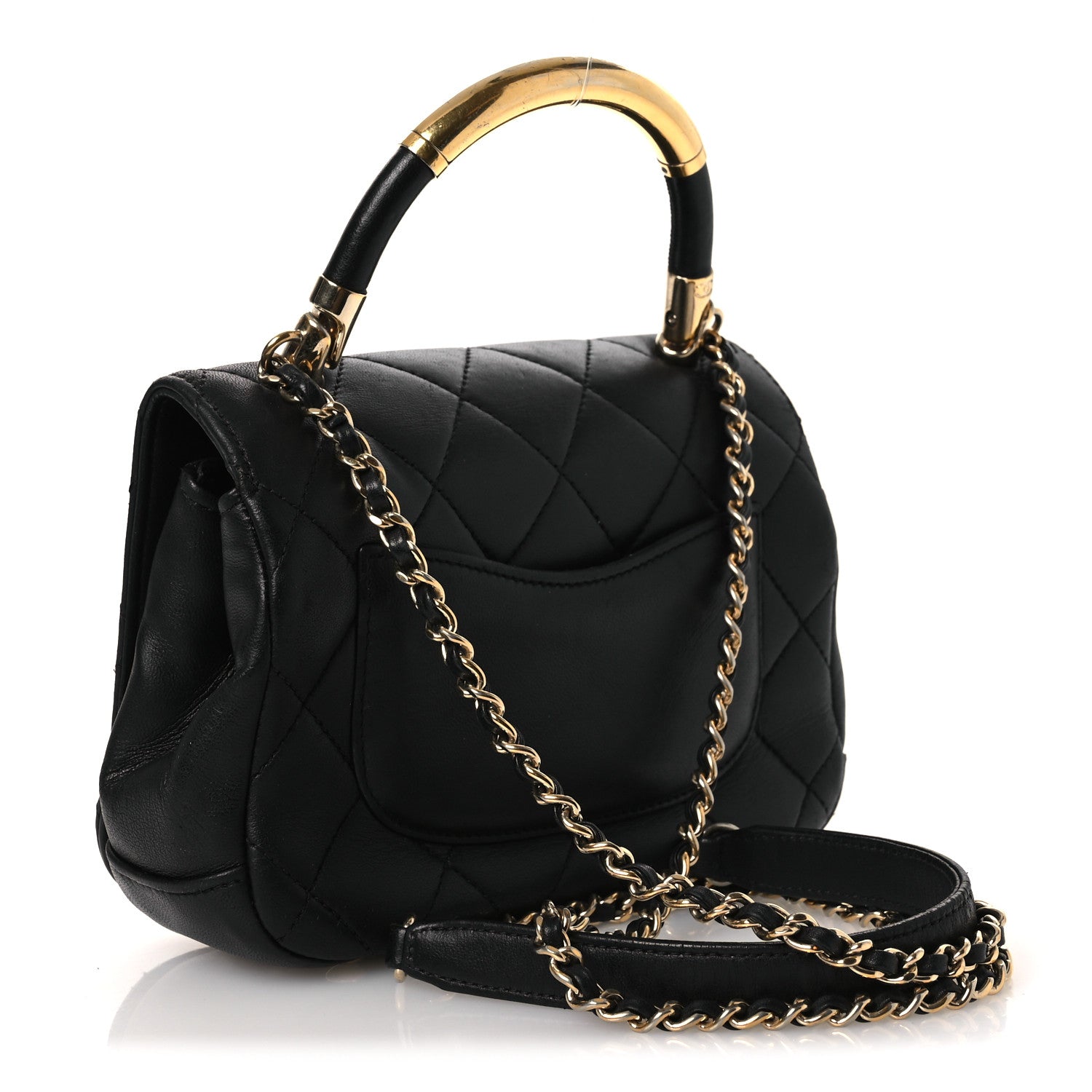 Chanel Lambskin Mini Carry Chic Flap Black 3 of 16