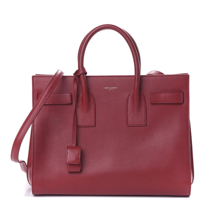 Saint Laurent Calfskin Small Sac De Jour Oxblood 1 of 10