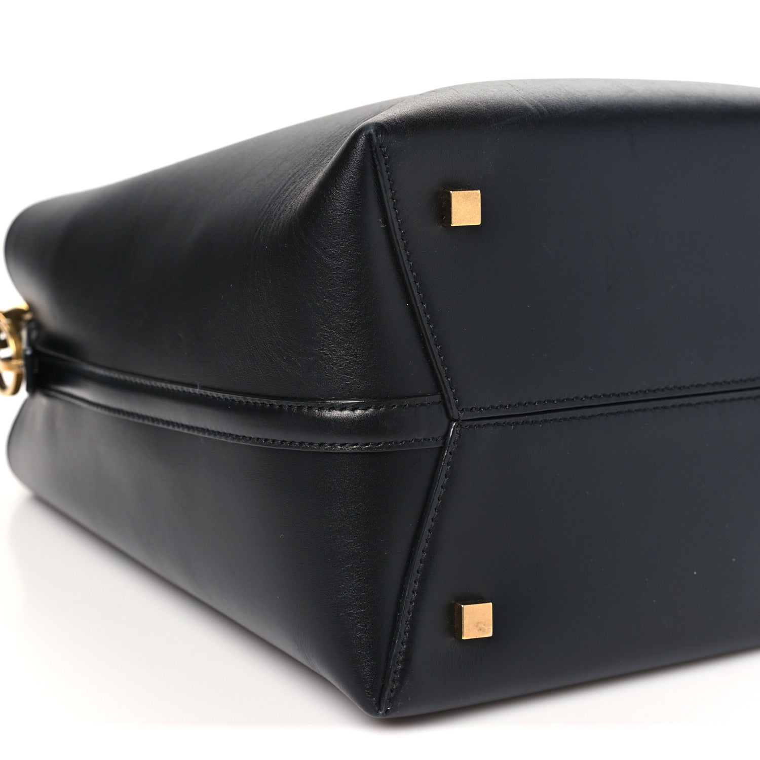 Saint Laurent Smooth Shiny Calfskin Monogram Le 37 Bucket Bag Black 8 of 9