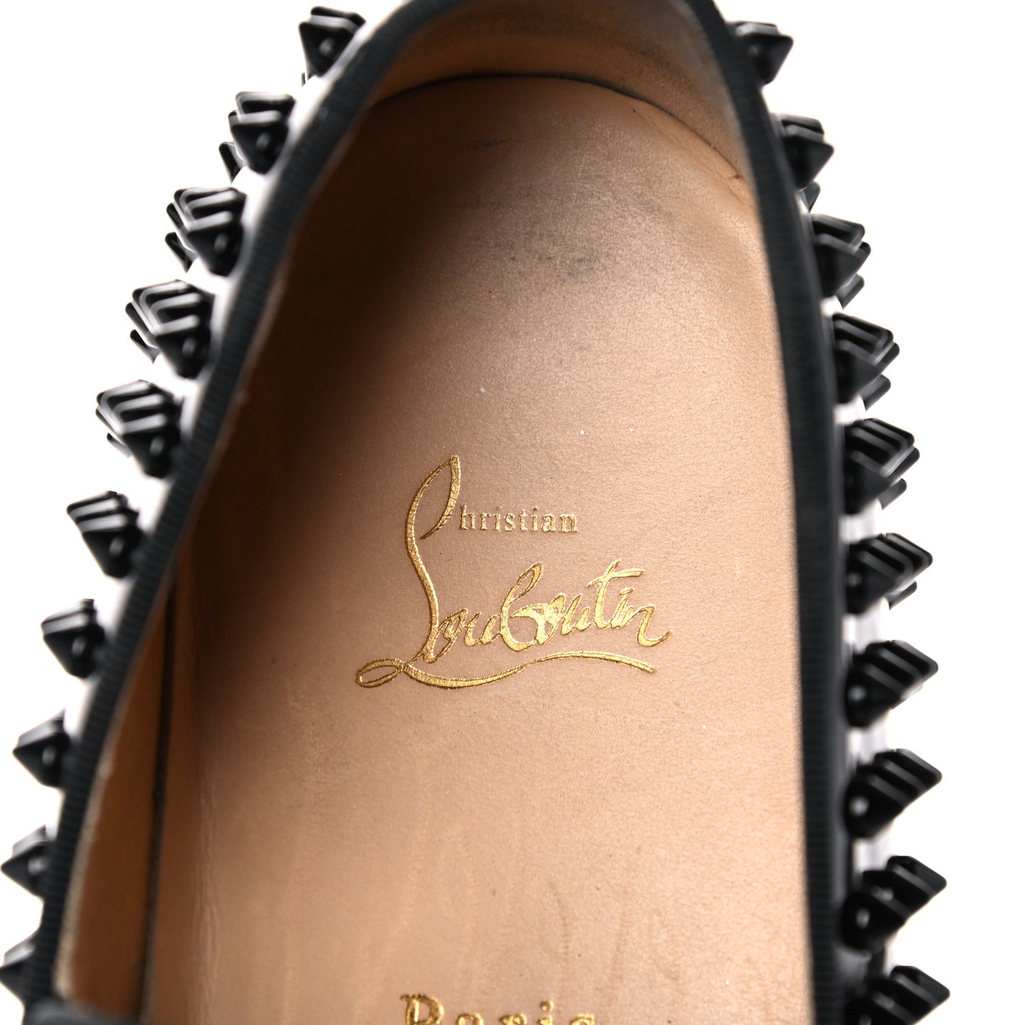 Patent Spikes Mens Roller Boat Flats 44 Black