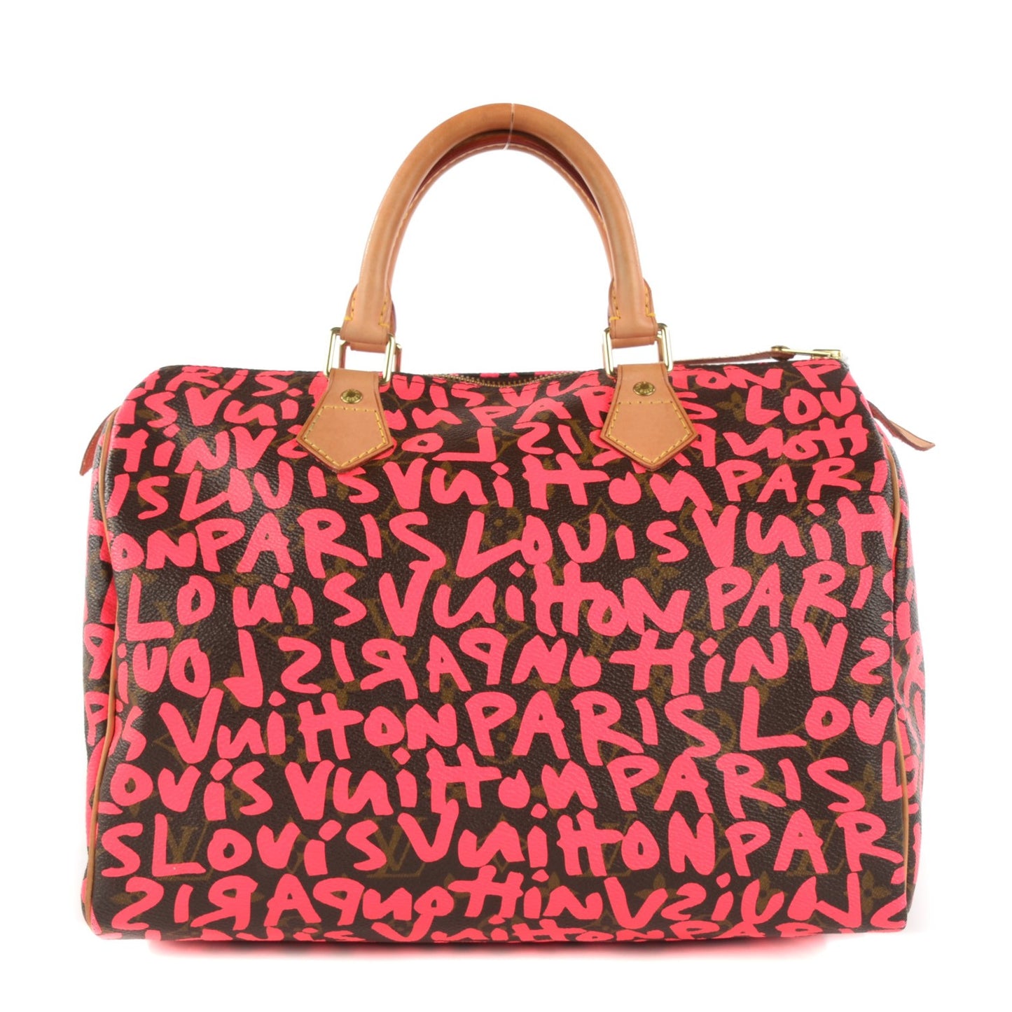 Monogram Graffiti Speedy 30 Fuchsia