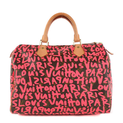 Louis Vuitton Monogram Graffiti Speedy 30 Fuchsia 1 of 7