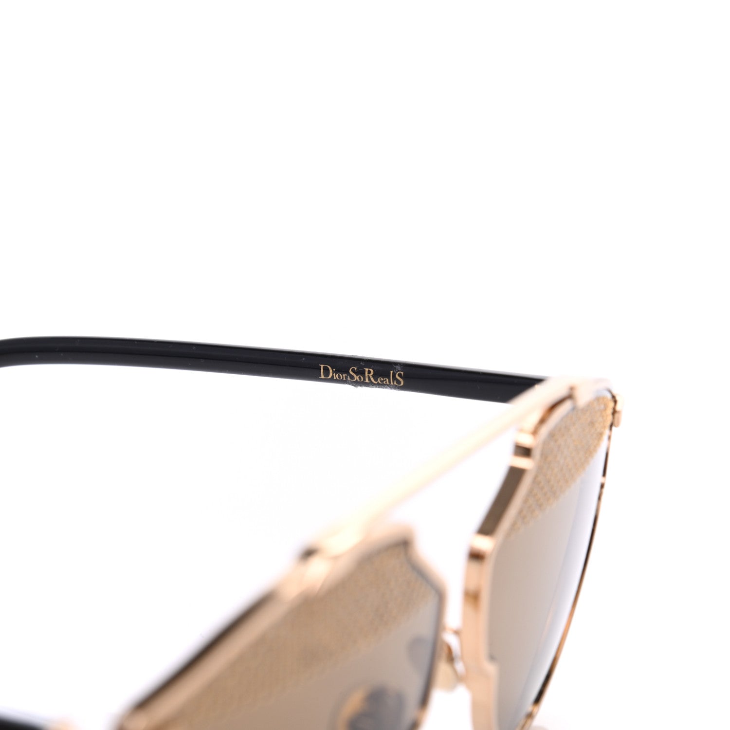 Christian Dior Studded So Real Sunglasses Gold 6 of 9