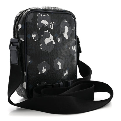 MCM Visetos Camouflage Crossbody Bag Black Blue 3 of 10